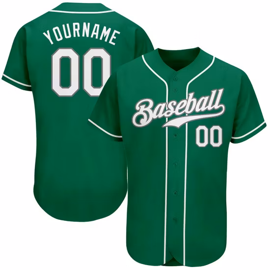Uniforme de beisebol personalizado, camisa de softball de sublimação barata, camisa de beisebol com botão completo