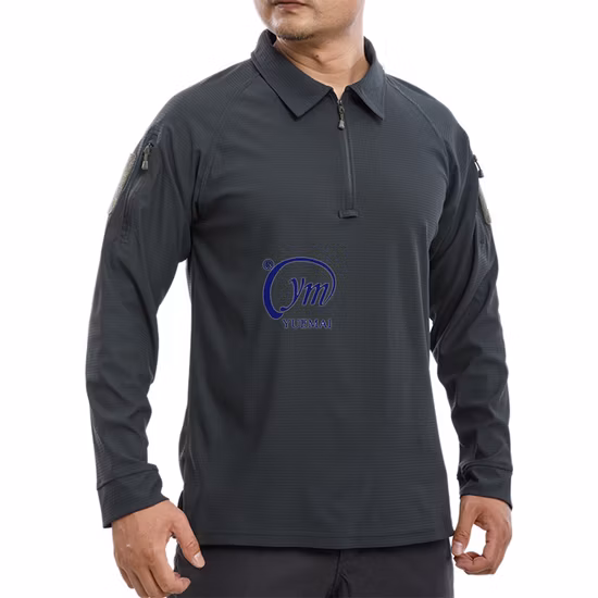 Camisa de pesca de manga comprida de secagem rápida masculina