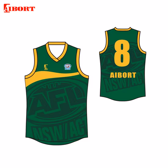 Aibort 2020 Dry Fit Impressão Sportswear Colete Afl Jersey (A