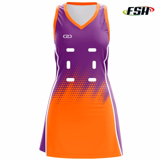 Preço de atacado barato vestido uniforme de netball feminino de alta qualidade vestido de netball de sublimação personalizado
