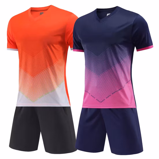 Camisa de futebol personalizada por sublimação combinada